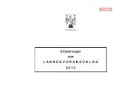 L A N D E S V O R A N S C H L A G - Burgenländischer Landtag