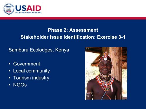 Phase 2: Assessment - (PDF, 101 mb) - USAID