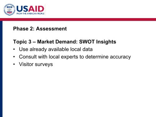 Phase 2: Assessment - (PDF, 101 mb) - USAID