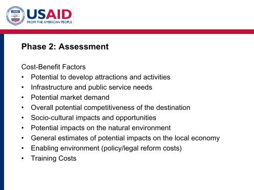 Phase 2: Assessment - (PDF, 101 mb) - USAID