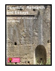 Download Complete Issue (6870kb) - Academic Journals