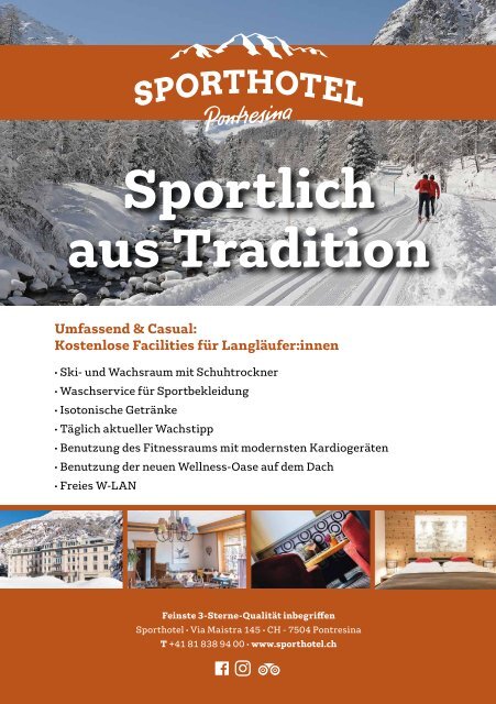 Fähndrich Sport Langlaufkurse Winter 2022/2023