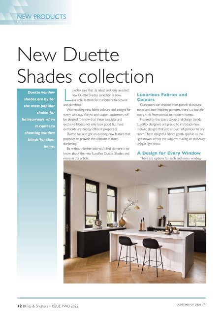 Blinds & Shutters - Issue 2/2022