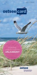 ostseecard-Broschüre OstseeFerienLand 2022 