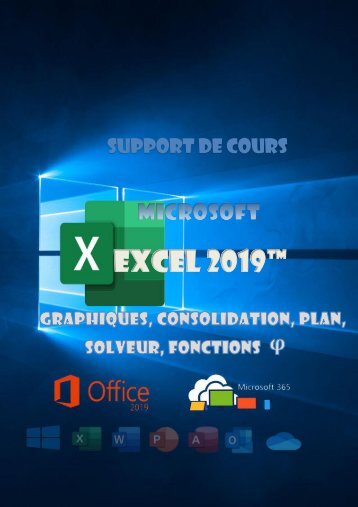 Support de cours Excel 2019 Graphiques consolidation