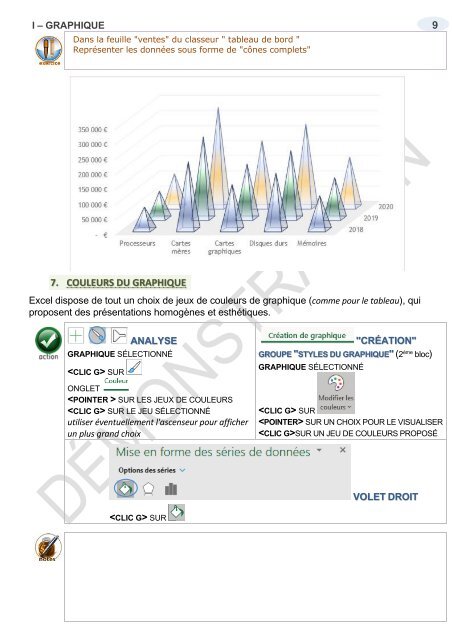 Support de cours Excel 2019 Graphiques consolidation