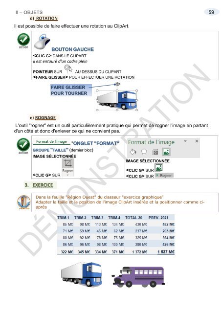 Support de cours Excel 2019 Graphiques consolidation