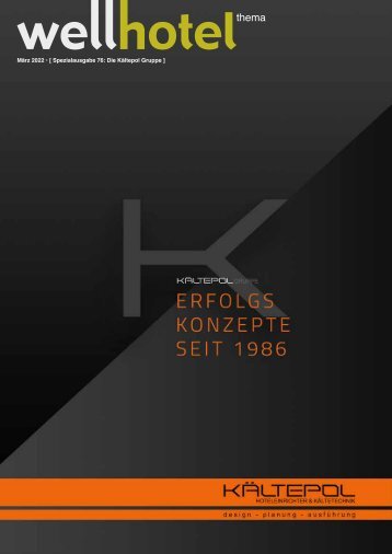 wellhotel Sonderheft Die Kältepol Gruppe 2022