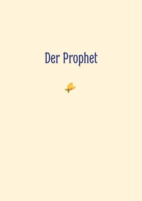 Der Prophet (Leseprobe)