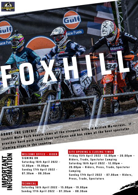 Foxhill Online Programme