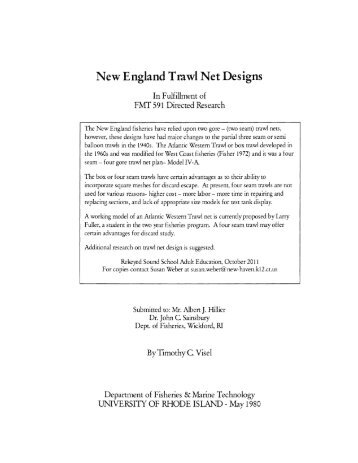 New England Trawl Net Designs An Historical Overview | valid list design adj phrf new england New England Trawl Net Designs An Historical Overview | valid list design adj phrf new england