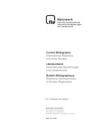 Current Bibliography International Relations And Area Studies