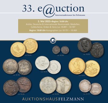 33. e@uction Numismatik