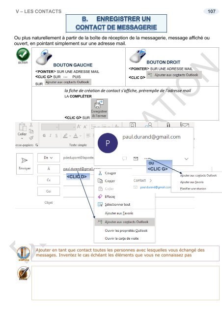 Support de cours Outlook 2019