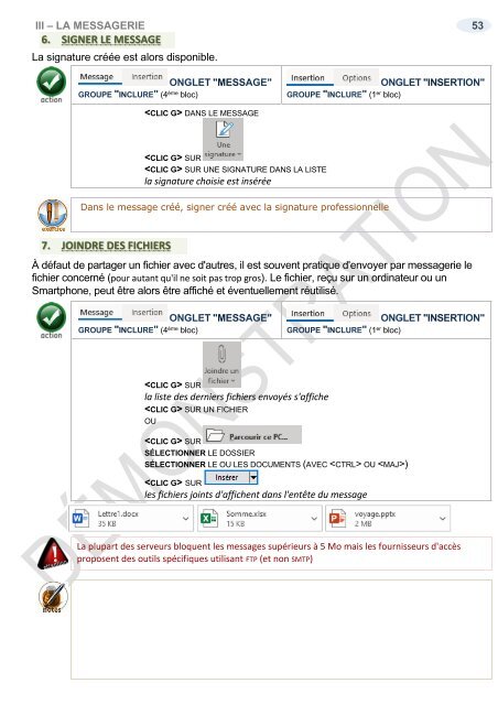 Support de cours Outlook 2019