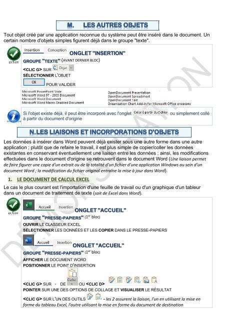 Support de cours Word 2019 longs documents