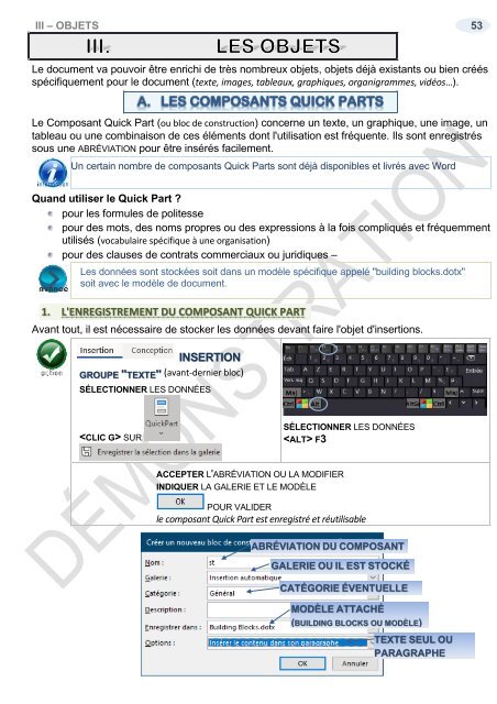 Support de cours Word 2019 longs documents