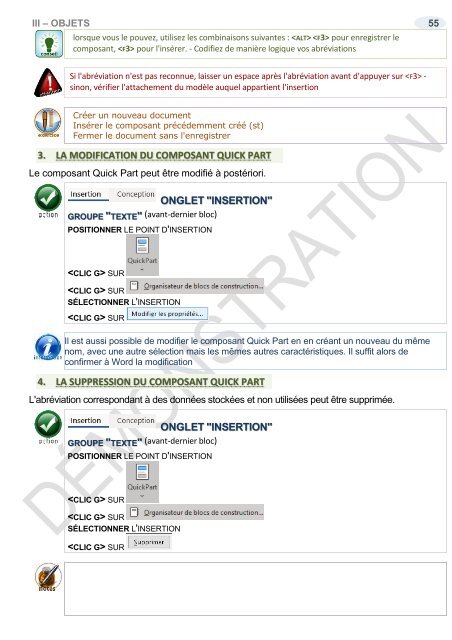 Support de cours Word 2019 longs documents