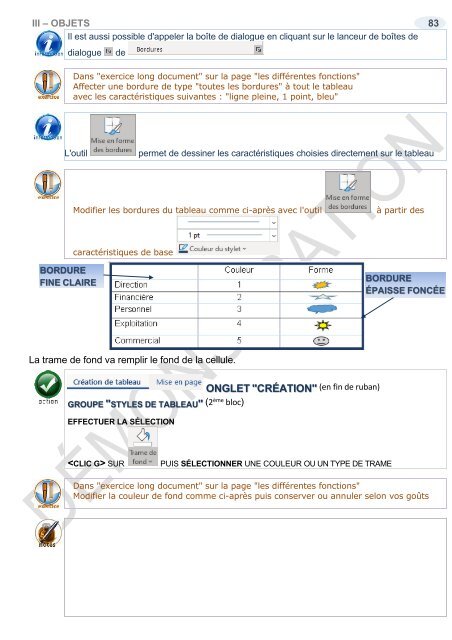 Support de cours Word 2019 longs documents