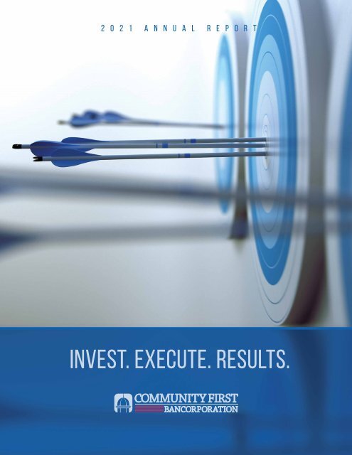 Community First Bank 2021 Annual Report