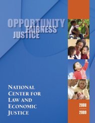 OPPORTUNITY - National Center for Law and Economic Justice