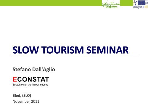 SLOW TOURISM SEMINAR