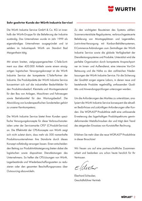 wüplast® w 1411 - Würth Industrie Service GmbH & Co. KG