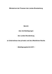 Beteiligungsbericht 2011.pdf - Ministerium der Finanzen ...