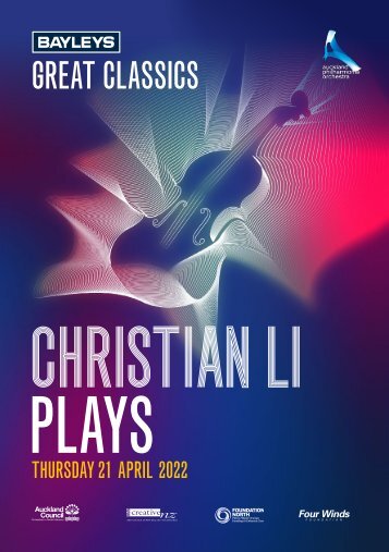 Bayleys Great Classics: Christian Li Plays Programme
