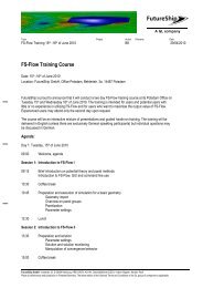 FS-Flow Training Course - FutureShip GmbH