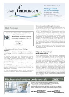 Amtliches Mitteilungsblatt Riedlingen 13.04.2022