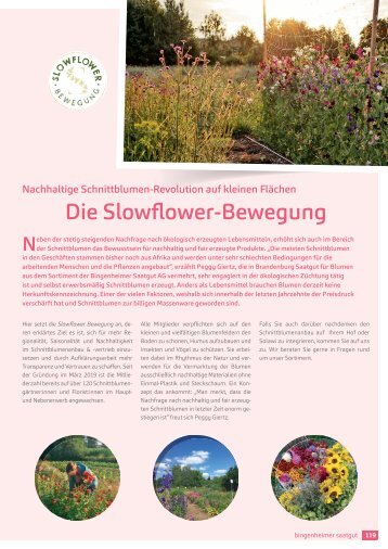 Slowflower-Bericht
