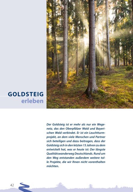 Goldsteig Wandermagazin