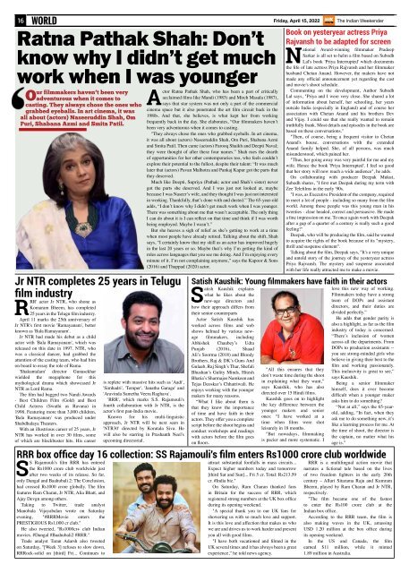 The Indian Weekender, 15 April 2022