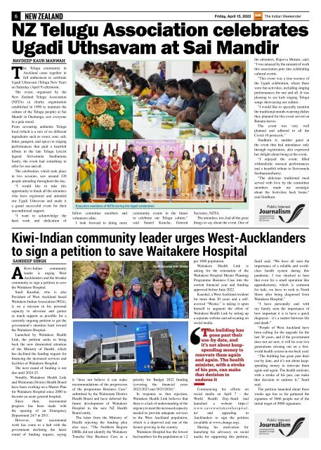 The Indian Weekender, 15 April 2022