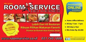 ONLINE - Room Service Deliveries