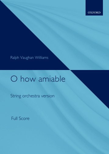 Vaughan Williams - O how amiable