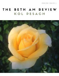 BETH AM REVIEW KOL PESACH 2022