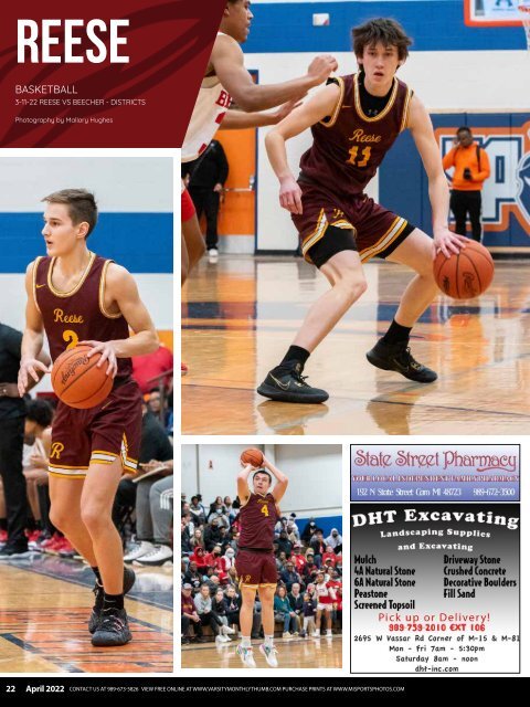 April 2022 Issue of Varsity Monthly Thumb Magazine