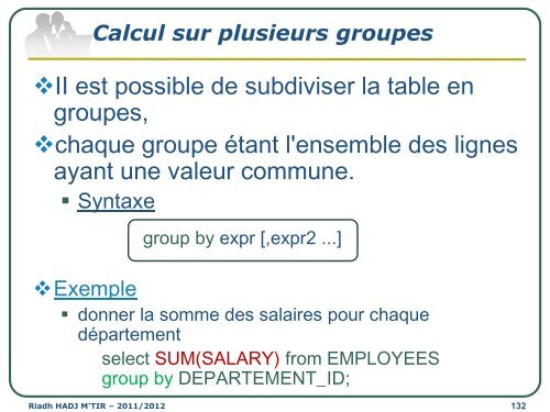 Cours SGBD LAI2 - Institut supérieur d'informatique de Mahdia