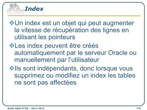 Cours SGBD LAI2 - Institut supérieur d'informatique de Mahdia