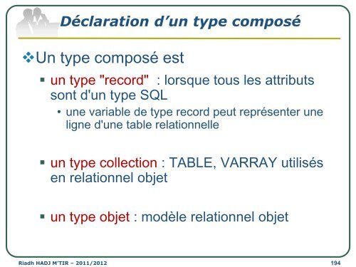 Cours SGBD LAI2 - Institut supérieur d'informatique de Mahdia