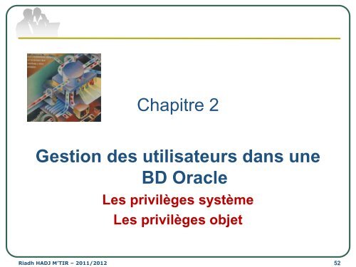 Cours SGBD LAI2 - Institut supérieur d'informatique de Mahdia