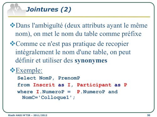 Cours SGBD LAI2 - Institut supérieur d'informatique de Mahdia