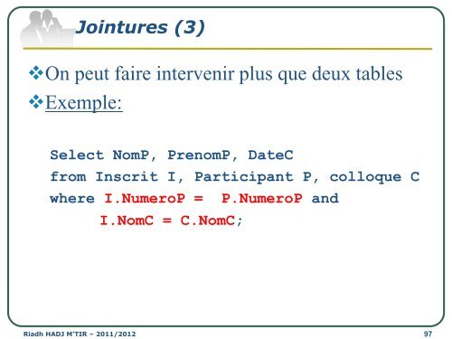 Cours SGBD LAI2 - Institut supérieur d'informatique de Mahdia