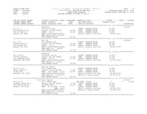 Otselic - Chenango County Government