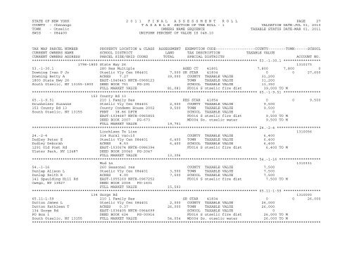 Otselic - Chenango County Government