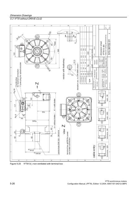 Configuration Manual Synchronous Motors 1FT6 - Siemens ...