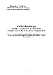 Cahier des charges - MinistÃ¨re de l'Industrie