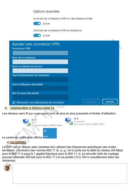 Support de cours windows 10 perfectionnement